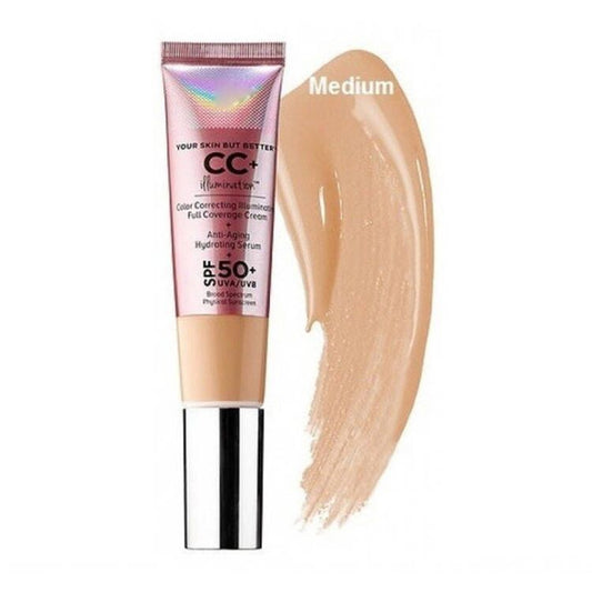 For Face Your Skin But Better CC+ illumination Color Correcting illuminating Full Coverage Cream spf 50+ uva/uvb