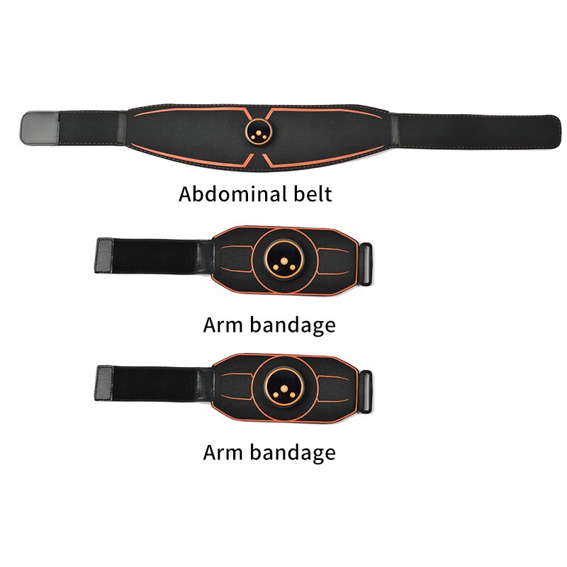 Abs Belt Abdominal Trainer EMS Muscle Stimulation Electric Exerciser Toning Belts For Leg Arm Workout Fitness Home Gym Equiment