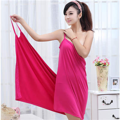 Microfiber Wearable Bath Towel for Women Solid Color Quick Dry Bathrobe Towels Bath Robe Washcloth Swim Travel Sport Beach Towel