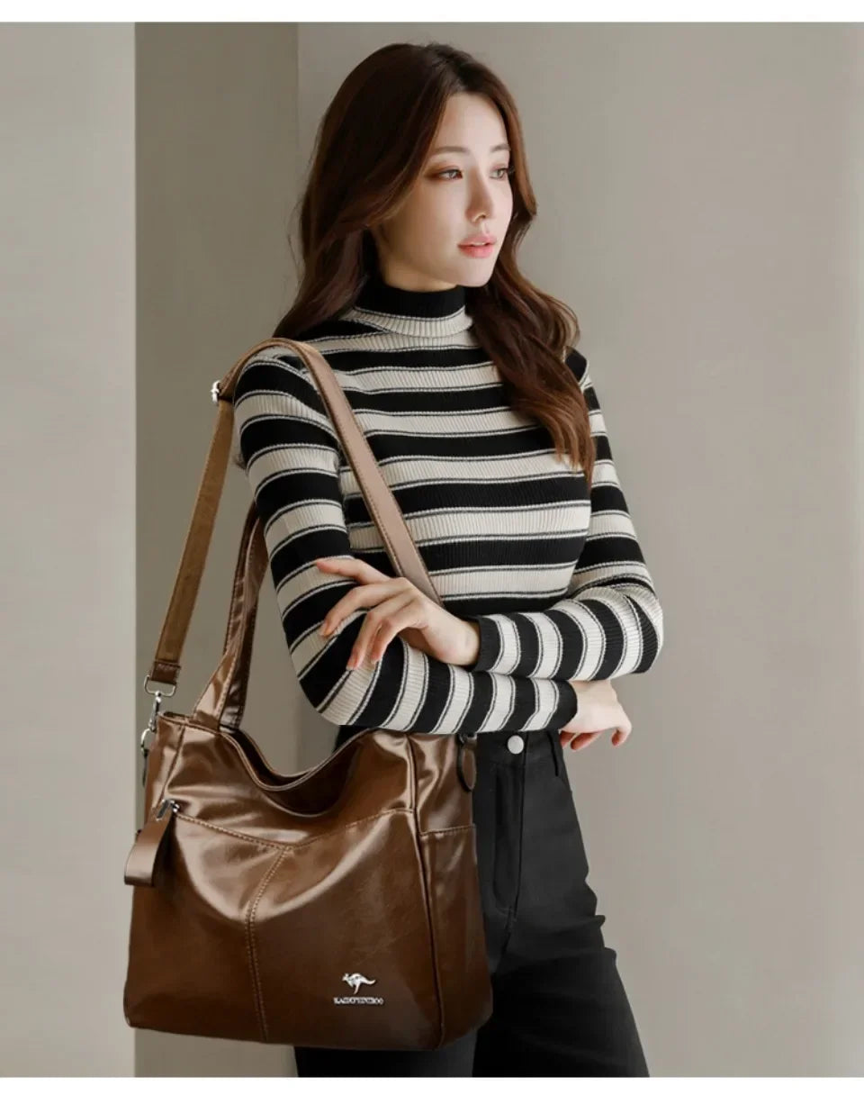Genuine Brand Soft Leather Ladies Handbags Luxury Designer Shoulder Bags  New Classic High Quality Crossbody Bags for Women