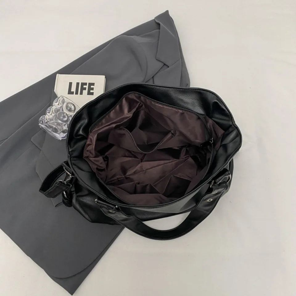 Female Hobo Handbag Large Capacity Shoulder Bags Big Stylsih Casual Tote Bag Ladies A4 Soft Leather Crossbody Bags Business Sac