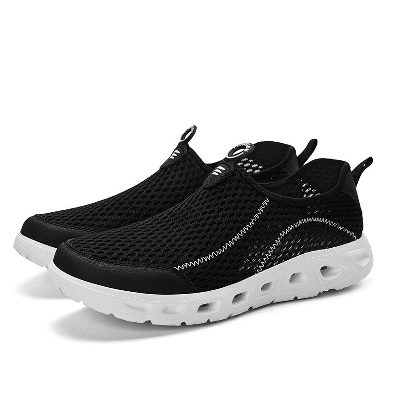 Breathable Summer Men Shoes Casual Mesh Light Breathable Slip On Men Sneakers Outdoor Aqua Shoes Sport Quik-Drying Water Shoe