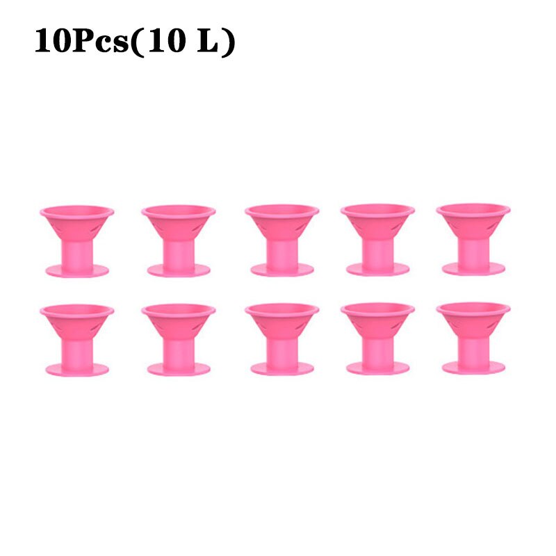 2/10/20pcs Soft Rubber Silicone Heatless Hair Curler Twist Hair Rollers Clips Don&#39;t Hurt Hair Curls Styling Tools DIY Girl Lady