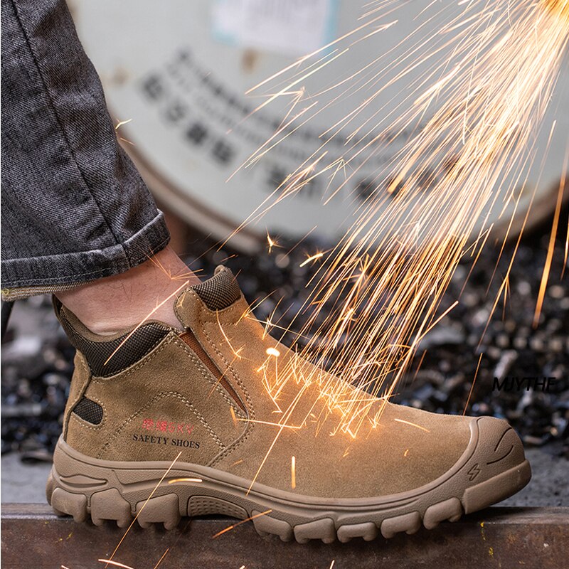 2023 Insulation 6kv Safety Shoes Men Wear-resistant Work Boots Indestructible Shoes Puncture-Proof Safety Boots Protective Shoes