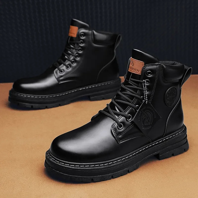 2023 Winter Ankle Boots Men's Martin Boots Outdoor Comfortable Yellow Boots with Classic Design High Top Men Casual Shoes Choice