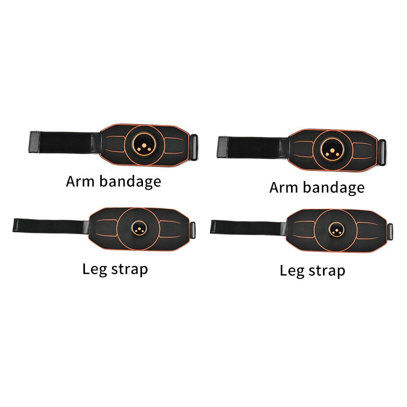 Abs Belt Abdominal Trainer EMS Muscle Stimulation Electric Exerciser Toning Belts For Leg Arm Workout Fitness Home Gym Equiment