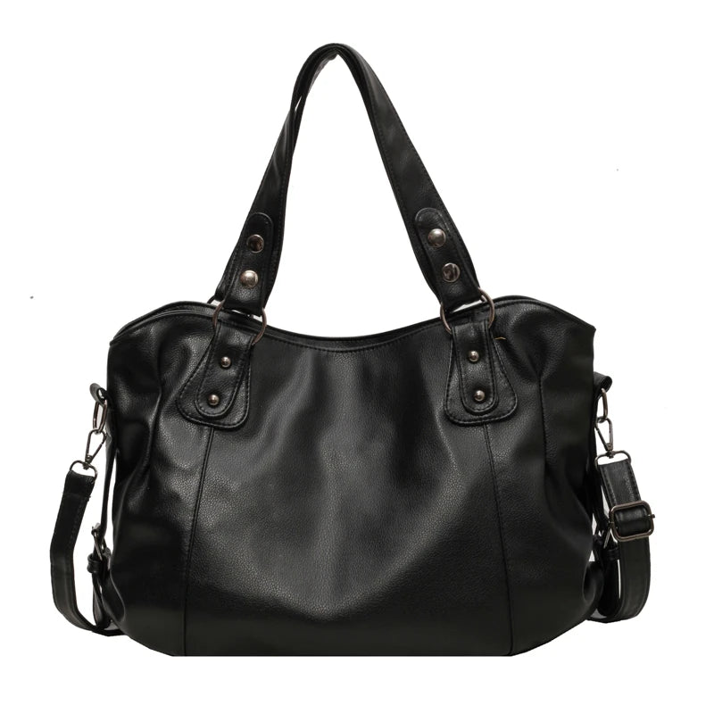 Female Hobo Handbag Large Capacity Shoulder Bags Big Stylsih Casual Tote Bag Ladies A4 Soft Leather Crossbody Bags Business Sac