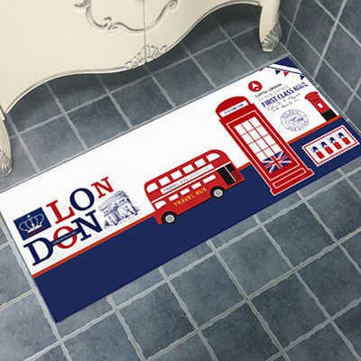 Home Decorative Door Mat Hallway Doormat Entrance 45x115cm London Designs Anti-Slip Floor Mats Carpets Bathroom Kitchen Rugs