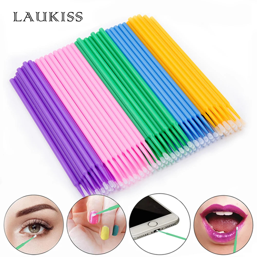 Eyelash Brushes Disposable Eyebrow Eyelash Spoolies Mascara Wands Applicator for Eyelash Extension Makeup Tool 50/100/300/500pcs