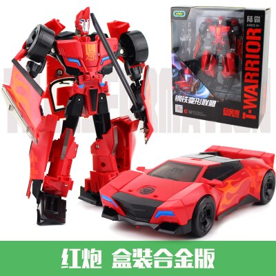 Megaman Transformers Leader&#39;s Challenge Alloy Megatron Optimus Prime Bumblebee Drift Crossbolt Iron Fist Steel Cable Kids Gift