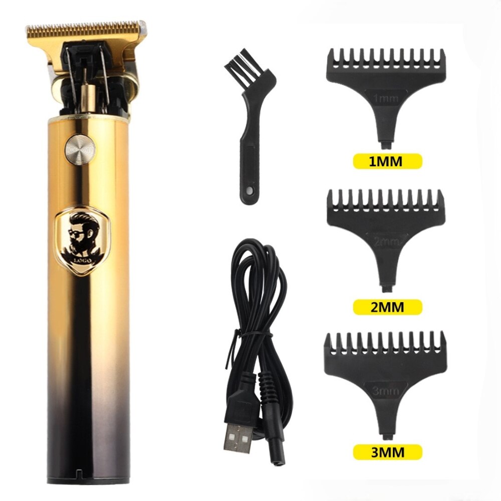 2022 T9 0Mm Professional Hair Clipper Beard Trimmer Electric Rechargeable Men Hair Shaver Beard Barber Hair Cut Cutting Machine