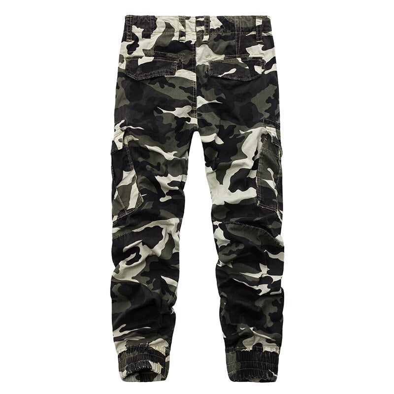2023 New Brand Mens Cargo Pants Camouflage Men Streetwear Track Pant Military Pencil Pant Zipper Fly Casual Youth Joggers
