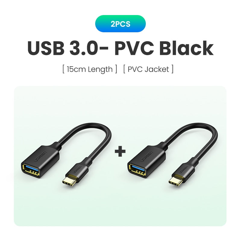 UGREEN USB C to USB 3.0 OTG Adapter USB Type-C OTG Data Cable Connector for Samsung GalaxyS 10 MacBook Pro 2019 USB C Adapter