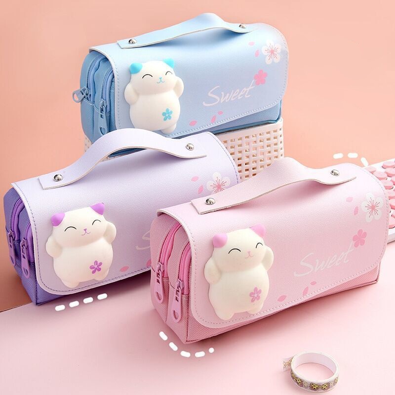 School Supplies Kawaii Stationery School Pencil Cases for Girls Bags Pens Cute Korean Stationery Holsters Supply Store Aesthetic