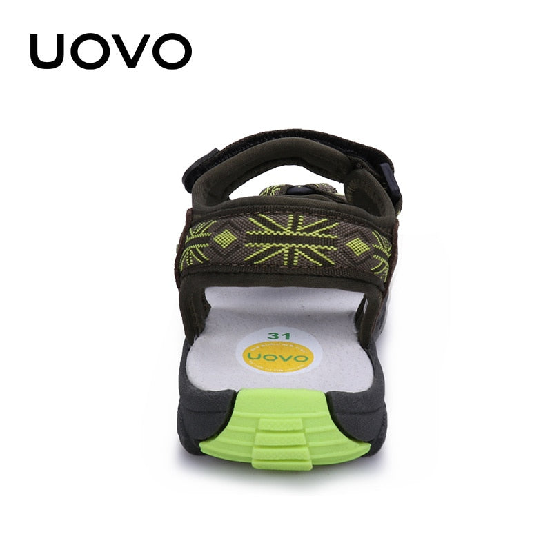 UOVO Foorwear 2022 Brand Summer Beach Sandals Boys And Girls Shoes Breathable Casual Sport Slippers Toddler #25-35