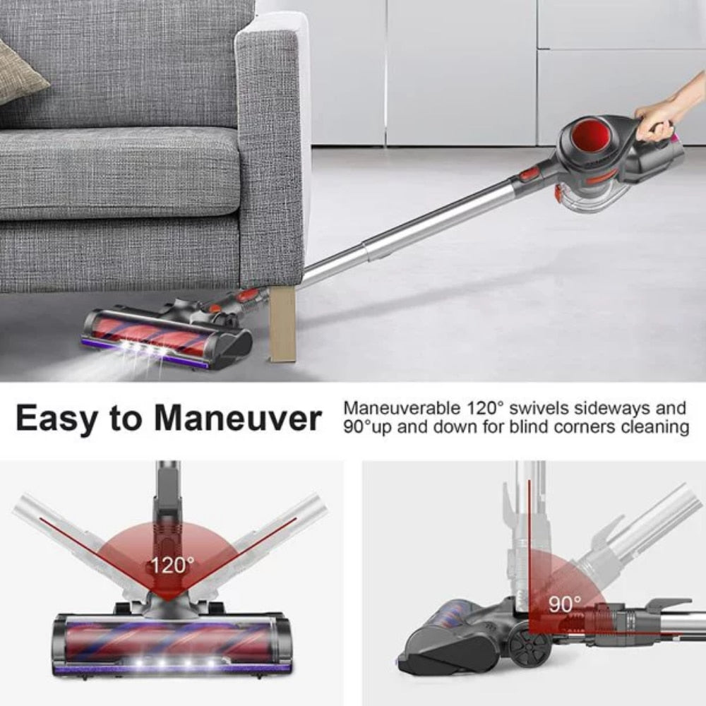 Cordless Stick Vacuum Cleaner, 4-in-1 Handheld with Powerful Suction for Home Hard Floor Carpet Car Pet Hair