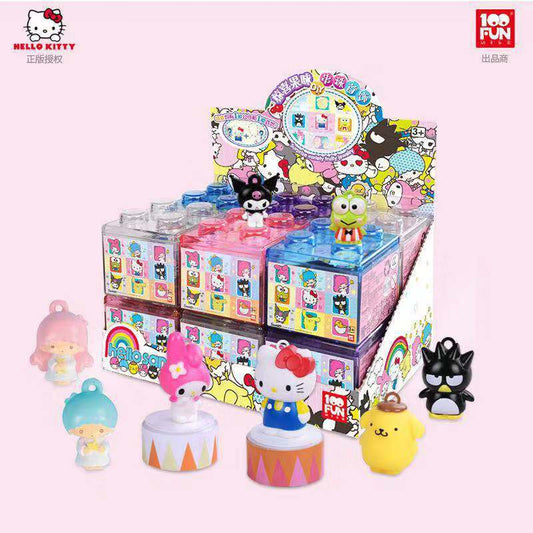 Sanrio Kwaii Cute Hello Kitty Blind Box Surprise Doll DIY Beaded Jewellery Children&#39;s Jewelry Christmas Gift Over The House Toys