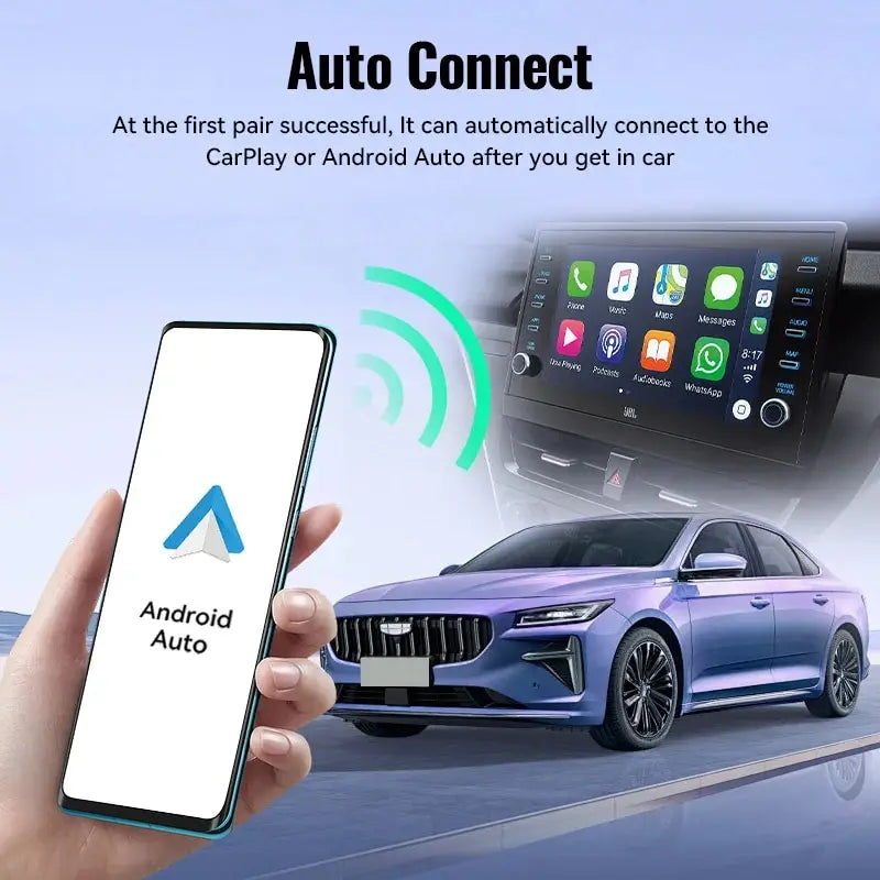 XUDA NEW Wireless CarPlay Android Auto Wireless Adapter Smart Mini Box Plug And Play WiFi Fast Connect Universal For Nissan