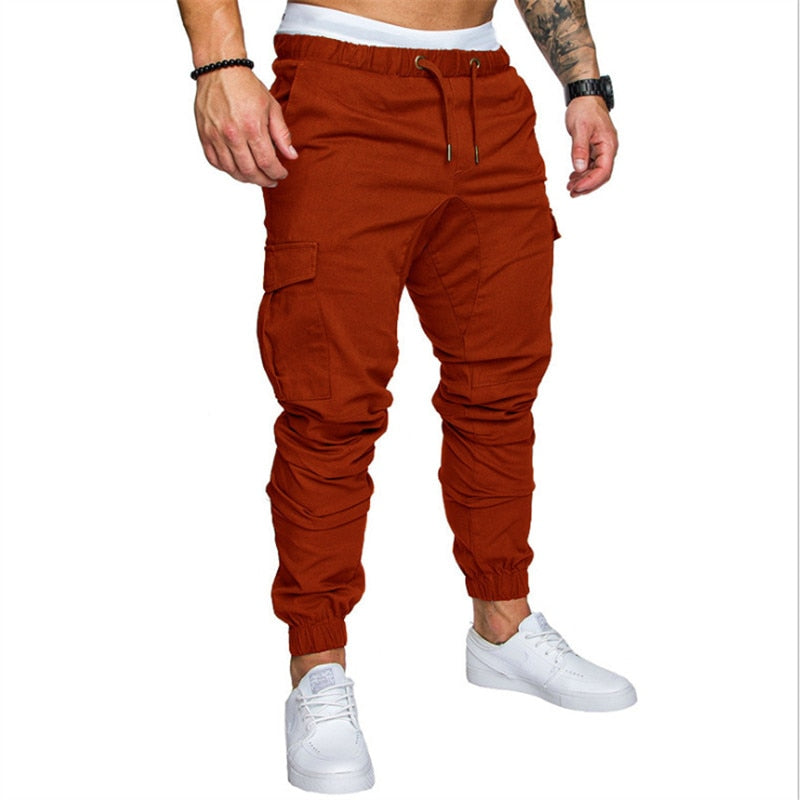 Casual Men Pants Fashion Big Pocket Hip Hop Harem Pants Quality Outwear Sweatpants Soft Mens Joggers Men's Trousers pantalones