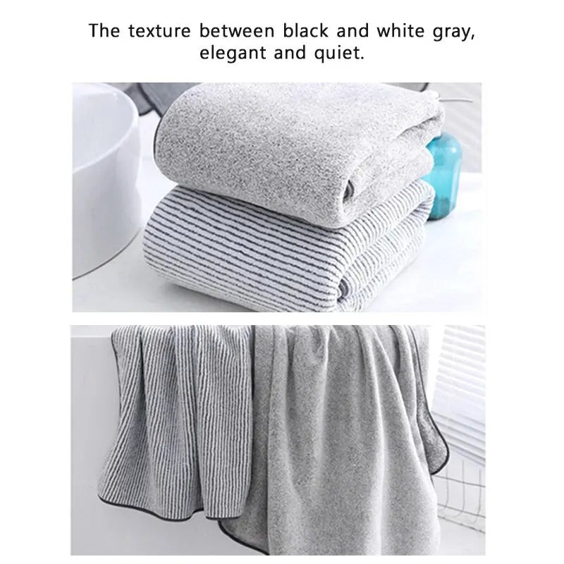 1PCS Thickened Bath Towels for The Body Microfiber Towel for Gym Sports Shower Robe for Spa Beath Home