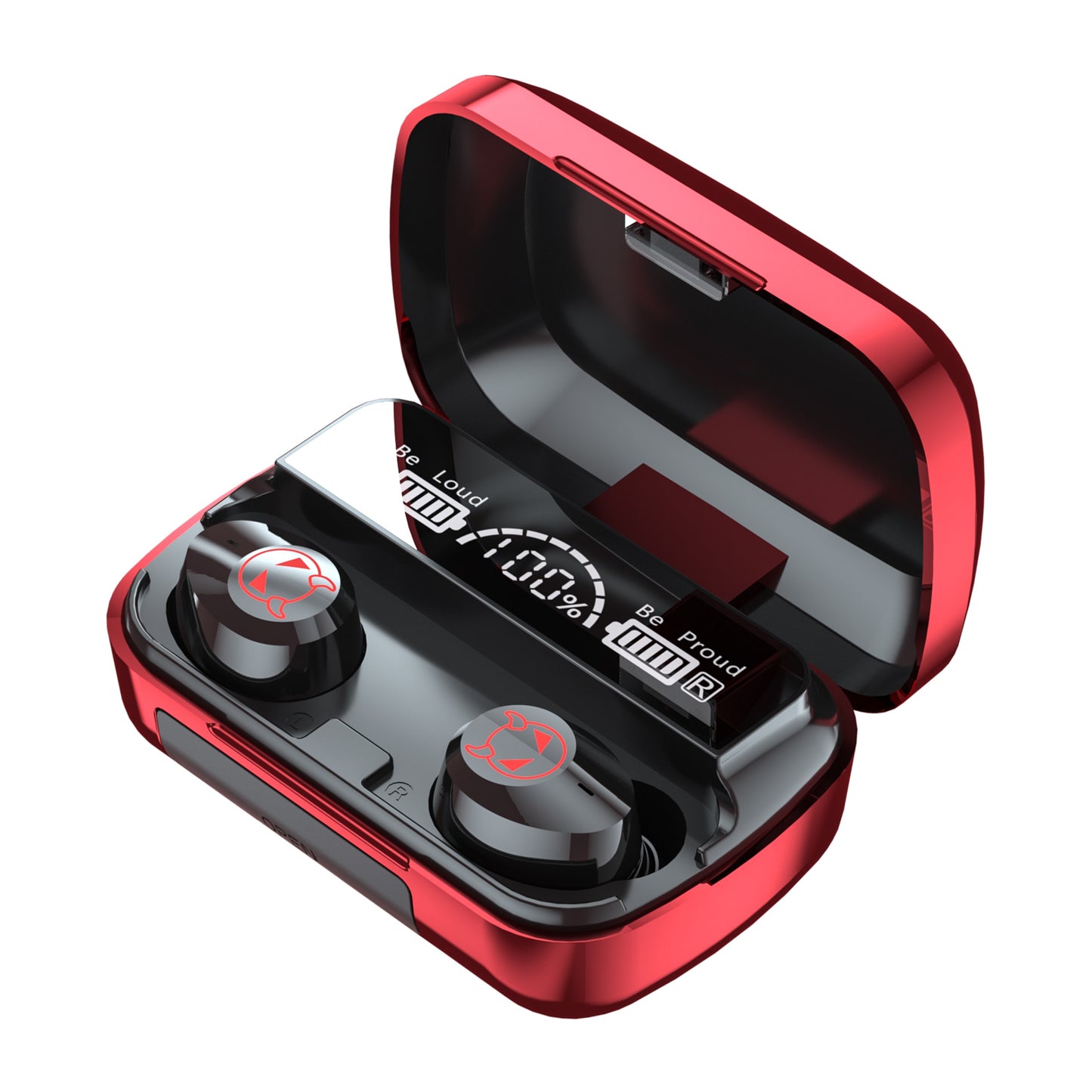 M23 2022 New TWS Wireless Bluetooth LED Display 5.1 Headphone Stereo Sports Waterproof Earhook Earphones  2000mAh Charging Box