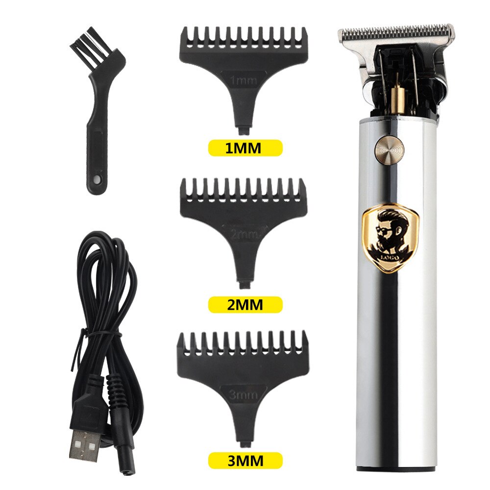 Direct Charge Hair Trimmer For Men Rechargeable Shaver Beard Barber Hair Electric T9 Cutting Machine Digital Display LCD Fader