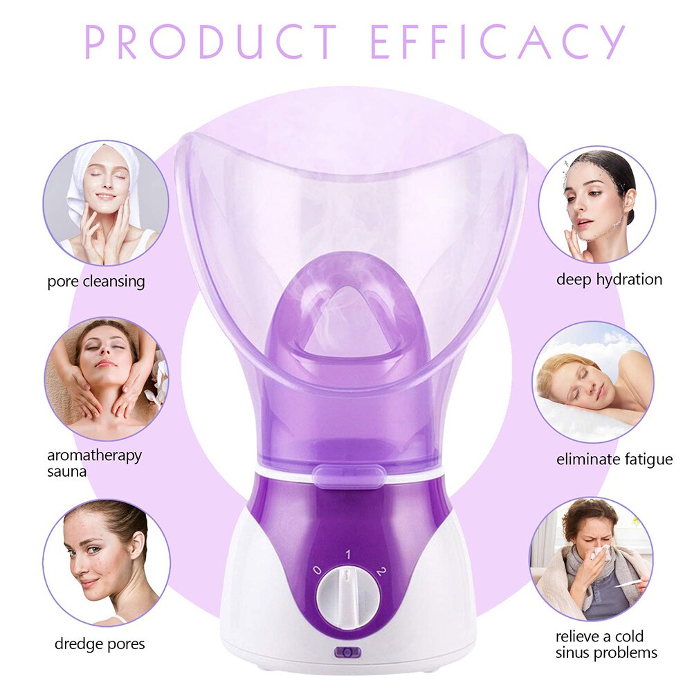 Face Steamer Mist Facial Sauna Pores and Extract Blackhead Rejuvenate Hydrate Your Skin for Youthful  Deep Clean SPA at Home