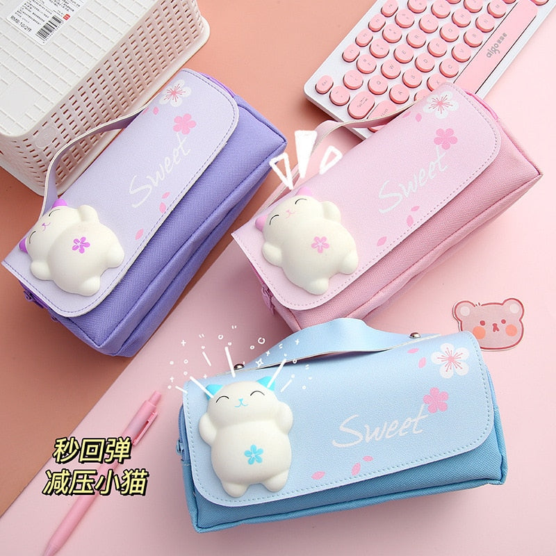 School Supplies Kawaii Stationery School Pencil Cases for Girls Bags Pens Cute Korean Stationery Holsters Supply Store Aesthetic