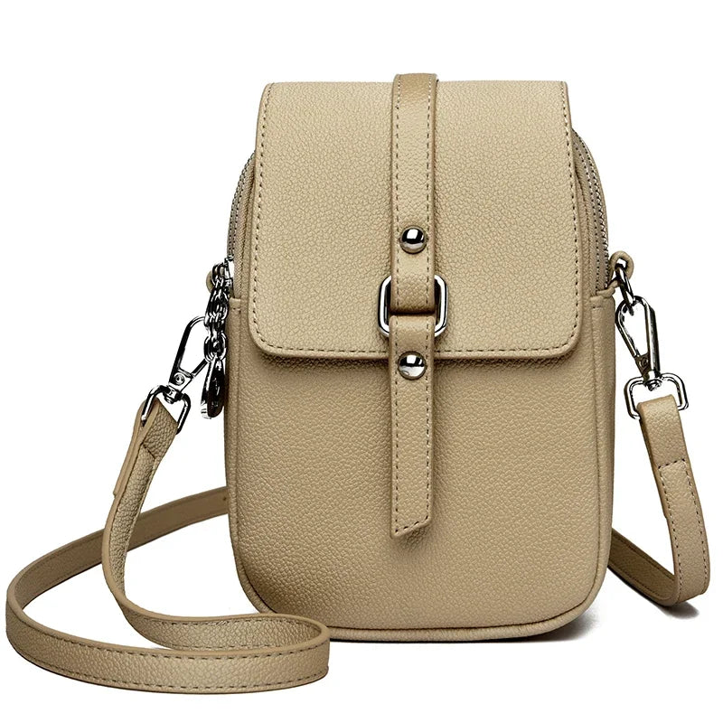 2024 Genuine High Quality Fashion Solid Colors Shoulder Messenger Bags for Women  Leather Crossbody Handbags Designer Sac A Main