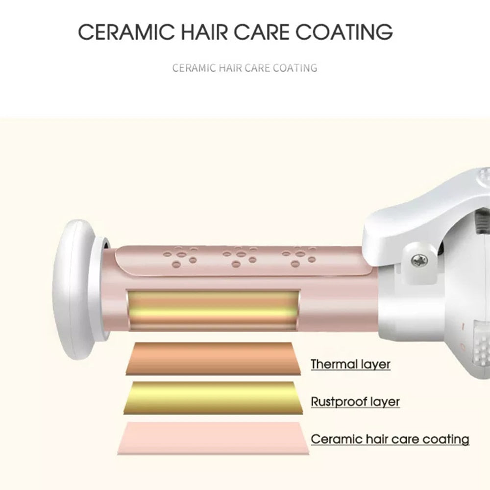 20mm Professional Mini Cordless Curling Iron Flat for Short Hair Wand Curler Roller Anti-scalding Tourmaline Ceramic Styler Tool