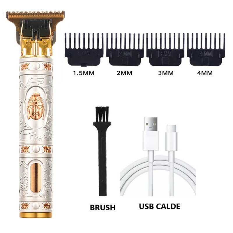 2022 T9 0Mm Professional Hair Clipper Beard Trimmer Electric Rechargeable Men Hair Shaver Beard Barber Hair Cut Cutting Machine