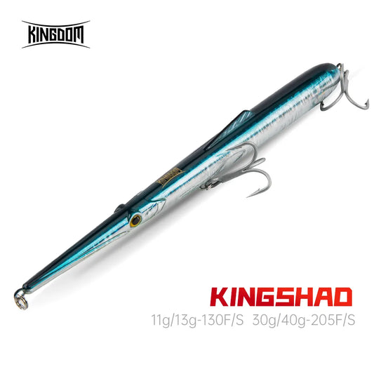 Kingdom Sinking Floating Fishing Lures Pencil Hard Wobblers Artificial Baits 11g 13g 30g 40g Fishing Accessories Saltwater Lures
