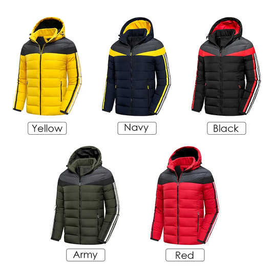 Men 2023 Winter Brand New Casual Warm Thick Waterproof Jacket Parkas Coat Men New Autumn Outwear Windproof Hat Parkas Jacket Men