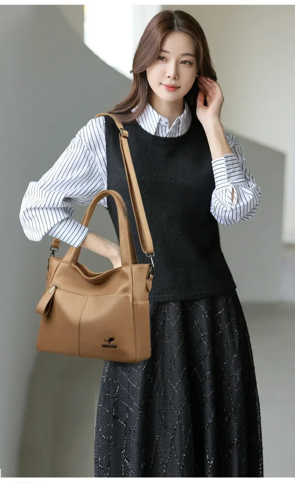 Genuine Brand Soft Leather Ladies Handbags Luxury Designer Shoulder Bags  New Classic High Quality Crossbody Bags for Women