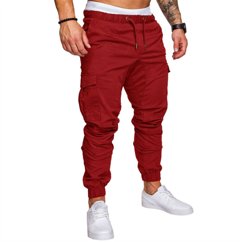 Casual Men Pants Fashion Big Pocket Hip Hop Harem Pants Quality Outwear Sweatpants Soft Mens Joggers Men's Trousers pantalones