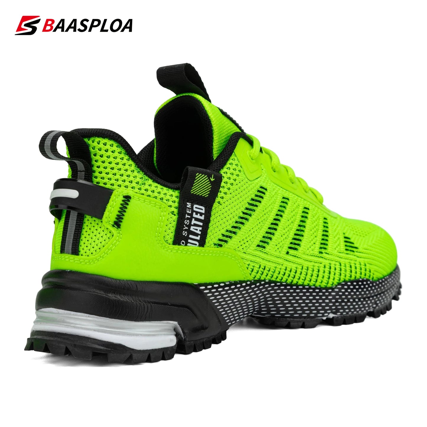 Baasploa Professional Running Shoes For Men Lightweight Men's Designer Mesh Sneakers Lace-Up Male Outdoor Sports Tennis Shoe