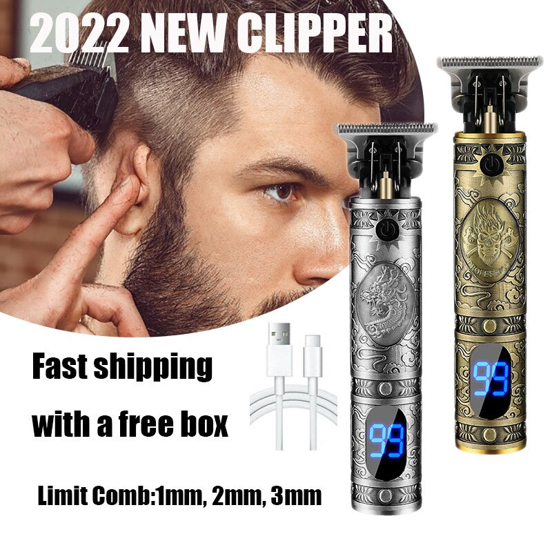 New T9 Electric Hair Clipper Hair Trimmer Professional Shaver Beard Barber Shop Men Hair Cutting Machine For Men Haircut Style