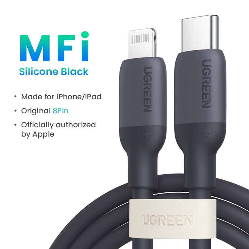 【NEW】UGREEN MFi USB C to Lightning Cable PD 20W Fast Charging for iPhone 14 13 12 Pro Max Type C Phone Cable for iPad