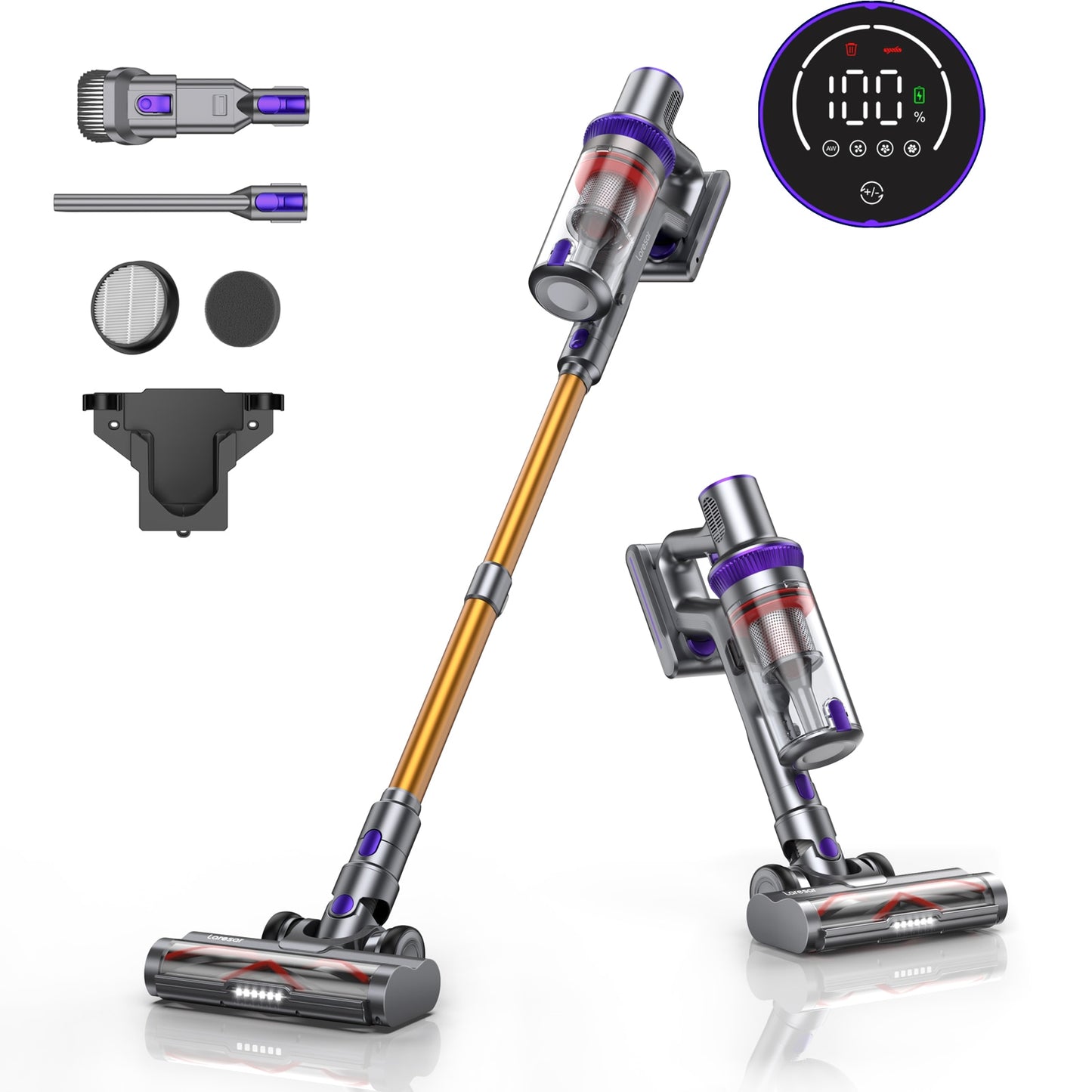 LARESAR Elite3 Cordless vacuum cleaner for Smart home appliance aspirateur sans fil aspiradora Handheld 400W 33KPA Suction Power