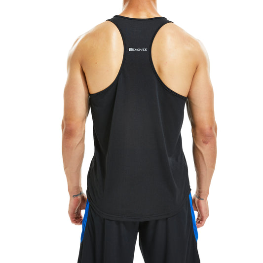 Running Muscle Tank Top for Men Dry-Fit Workout Sleeveless Tops Breathable Y-Back Shirts Training Bodybuilding Vests