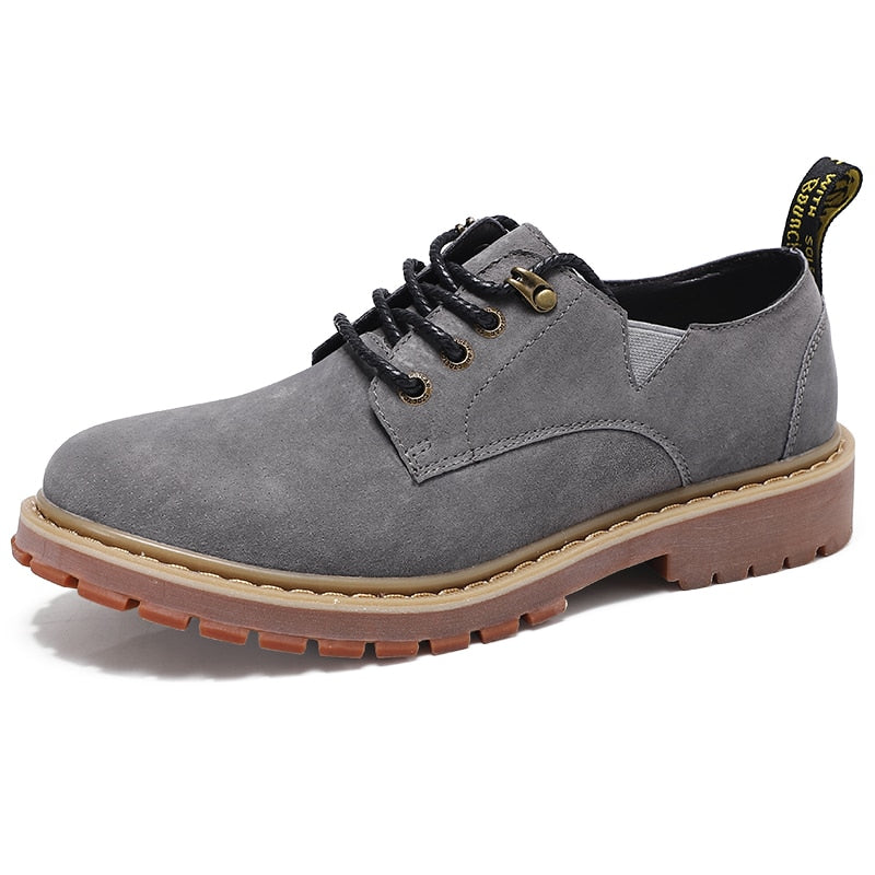 VRYHEID 2023 Men Casual Shoes Men Martins Leather Shoes Work Safety Shoes Winter Waterproof Ankle Botas Brogue Plus Size 37-47