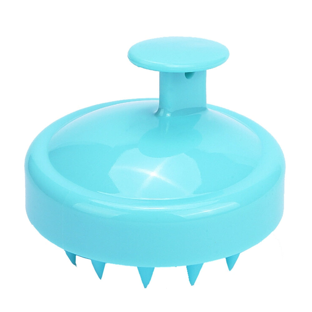 Silicone Head Body To Wash Clean Care Hair Root Itching Scalp Massage Comb Shower Brush Bath Spa Anti-Dandruff Shampoo