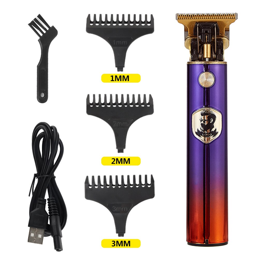 2022 T9 0Mm Professional Hair Clipper Beard Trimmer Electric Rechargeable Men Hair Shaver Beard Barber Hair Cut Cutting Machine