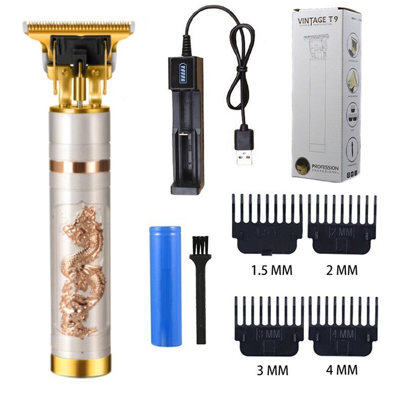 2022 T9 0Mm Professional Hair Clipper Beard Trimmer Electric Rechargeable Men Hair Shaver Beard Barber Hair Cut Cutting Machine