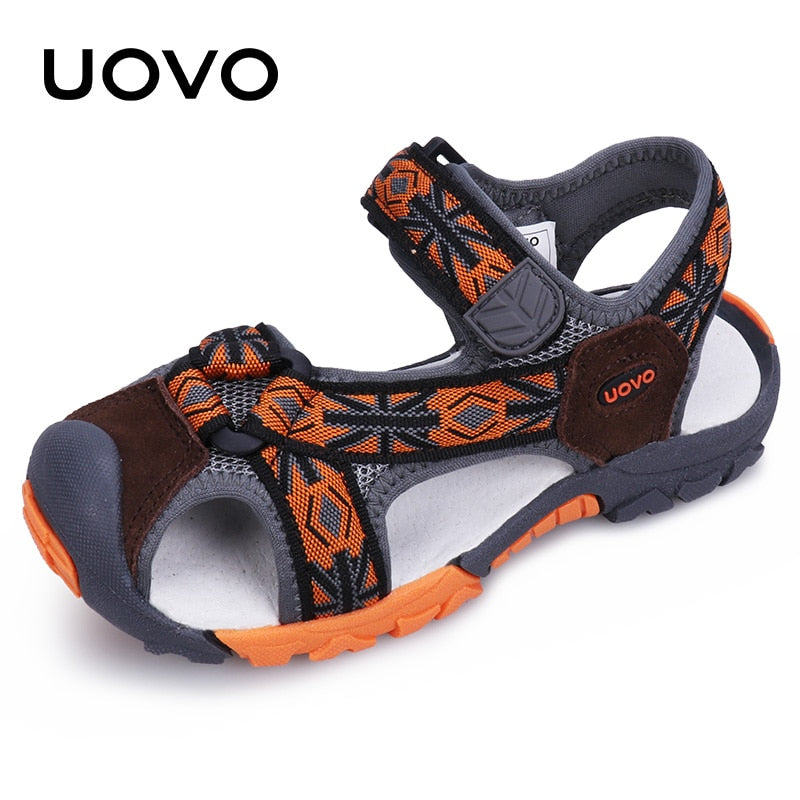 UOVO Foorwear 2022 Brand Summer Beach Sandals Boys And Girls Shoes Breathable Casual Sport Slippers Toddler #25-35