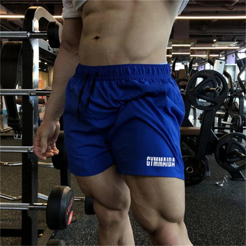 2023 NEW Summer zipper pocket fashion Joggers Shorts men Bodybuilding Fitness Quick-dry Sport Short Pants men brand Beach Shorts