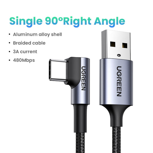 UGREEN 100W 6A USB Type C Cable For Huawei Honor 100W/66W Super Charge USB C 27W Fast Charge For Xiaomi USB C Data Cord Cable