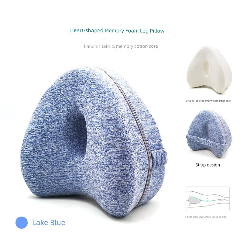 Cushion Leg Pillow Sleep Foot Pillow Leg Lifting Vein Memory Foam Leg Lock Pillow Leg Pillow Pregnant Women Knee Clip Leg Heart Pillow