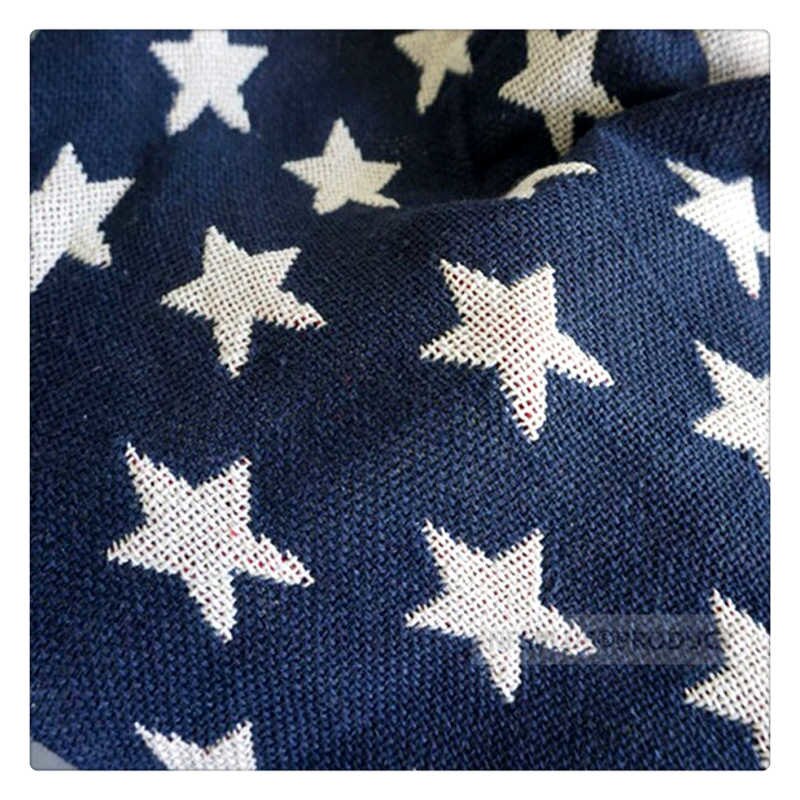 Knitted Luxury Throw Blanket For Sofa Bed Couch 130x180cm USA UK Flag Design Manta Bed Spread Carpet Table Cover Home Decoration