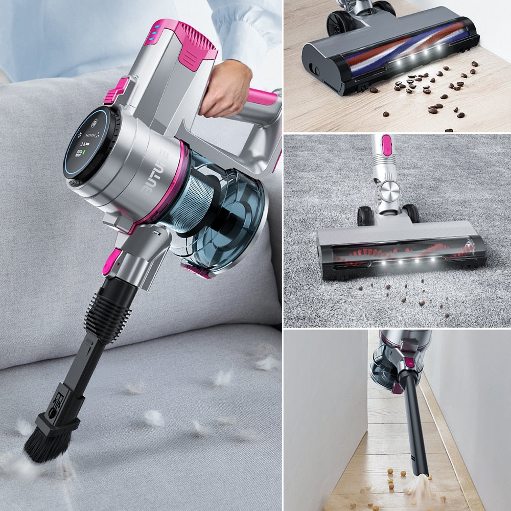 400W 33000PA Suction Power JR300 Handheld Cordless Wireless Handheld Vacuum Cleaner floor Home 1L Dust Cup Removable Battery